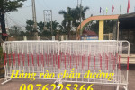 Hàng rào di động khổ 1.2m x 2m sơn màu trắng đỏ