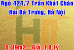 Chính chủ bán nhà ngõ 424/7 Trần Khát Chân, Quận Hai Bà Trưng, Hà Nội